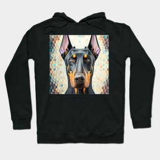 A Fractal Design of A Doberman Hoodie